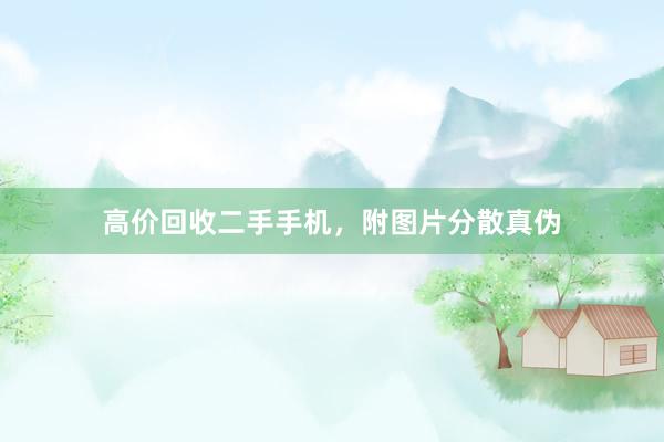 高价回收二手手机，附图片分散真伪
