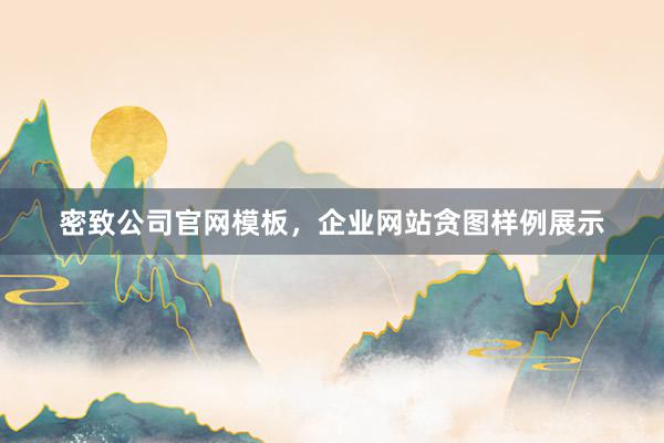 密致公司官网模板，企业网站贪图样例展示