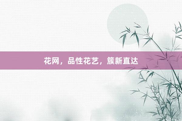 花网，品性花艺，簇新直达